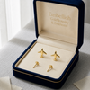 18k Gold Airplane Screw Earrings