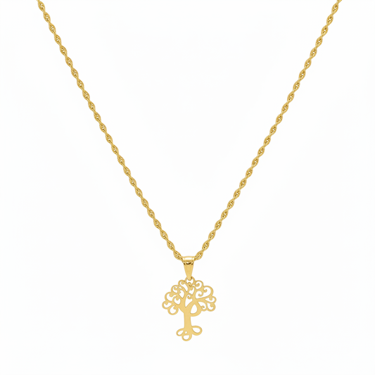 18k Gold Nature Inspired Necklace