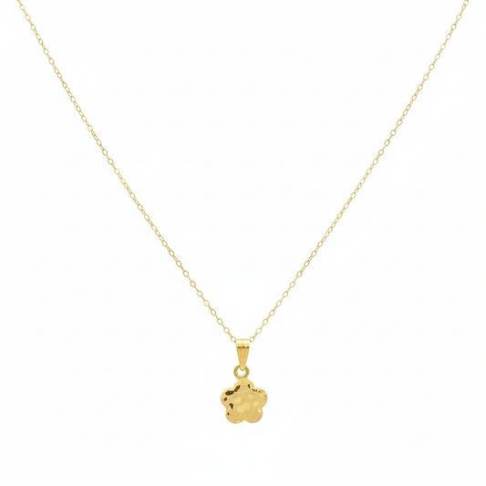 18K Real Gold Flower Necklace V1.1