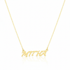 18K Gold Customize Necklace upto 5 Letters
