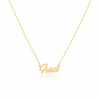 18K Real Gold Handmade Customize Name Necklace.