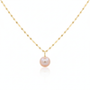 18K Gold Baby Pink Pearl Necklace