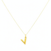 18K Real Gold V Necklace