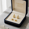 18k Gold Eyedrop Stud Earrings