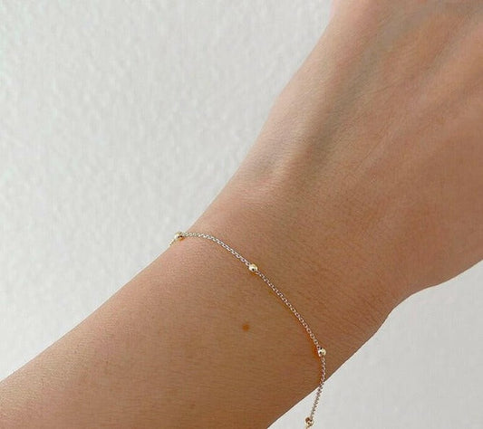 18K Gold 4 Balls Bracelet- 1 Piece - Embellish Gold