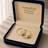 18k Gold Dia Cut Loop Earrings