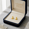 18K Real Gold Tif Earrings