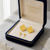 18K Real Gold VC dot Earrings