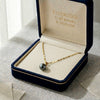 18K Gold Black Pearl Necklace