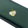 18k Gold Letter A on Jade Stone