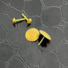 18k Real Saudi Gold Circle Earrings 069