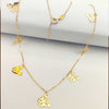 18K Gold Butterfly Necklace 013