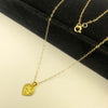 18K Real Saudi Gold Heart Necklace 041