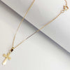 18K Gold Cross Necklace For Unisex 003