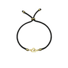 18K Real Gold Double Heart Lucky Charm Bracelet