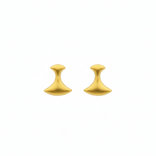 18K Real Gold Tif Earrings