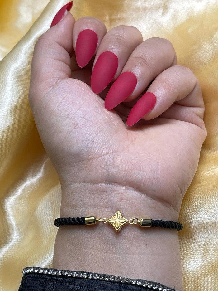 18K Real Gold Roberto style lucky charm bracelet - Embellish Gold