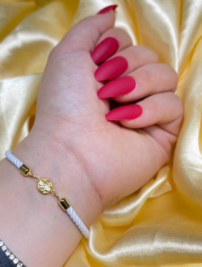 18K Real Gold Sunflower style lucky charm bracelet - Embellish Gold