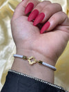18K Real Gold Cutting flower lucky charm bracelet - Embellish Gold