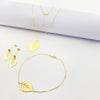18K Real Gold Leaf jewellery Set - Embellish Gold