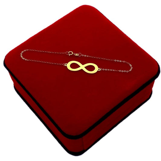 18K Real Gold Infinity Bracelet - Embellish Gold