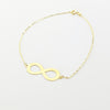 18K Real Gold Infinity Bracelet - Embellish Gold