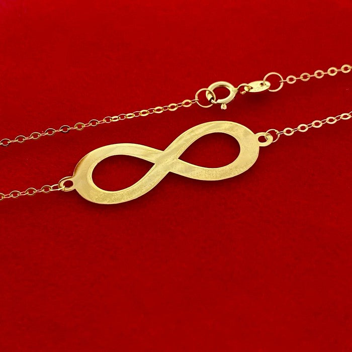 18K Real Gold Infinity Bracelet - Embellish Gold