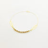 18K Real Gold Paper Clip Rope Chain Bracelet