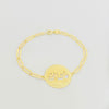 18K Real Gold Round Mashaallah Kids Bracelet