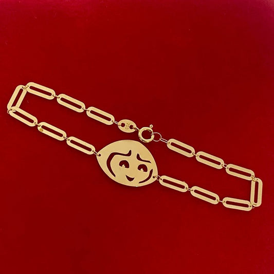 18K Real Gold Dora Kids Bracelet