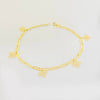 18K Real Gold 5 Roberto Flower Bracelet