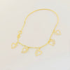 18K Real Gold Kids 4 Heart Bracelet