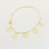 18K Real Gold 8 Heart Kids Bracelet