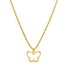 18K Real Saudi Gold Butterfly Rope Chain