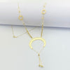 18K Real Gold Lunar Mood Necklace