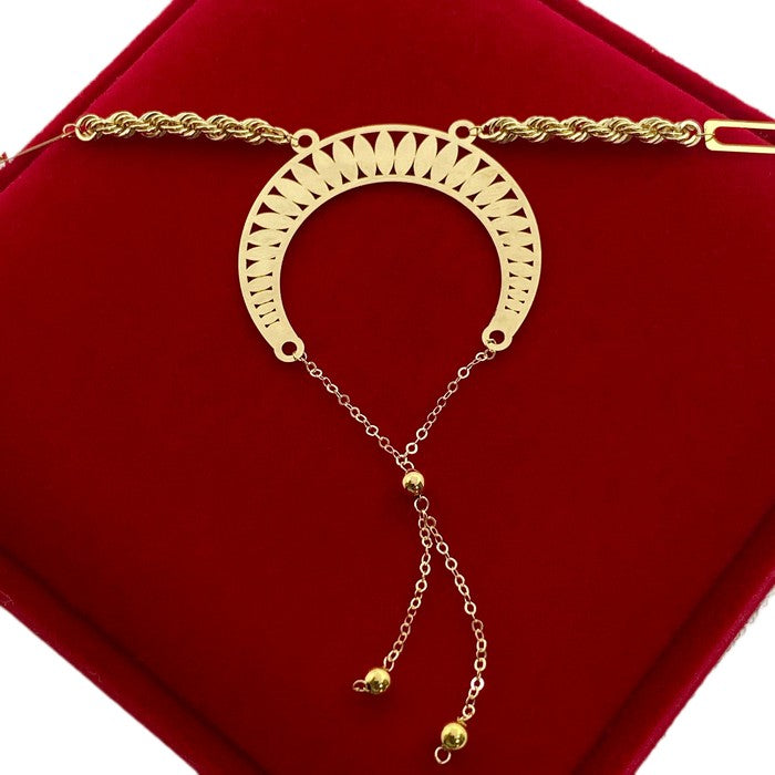 18K Real Gold Lunar Mood Necklace