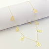 18K Real Gold 7 Droplets Necklace