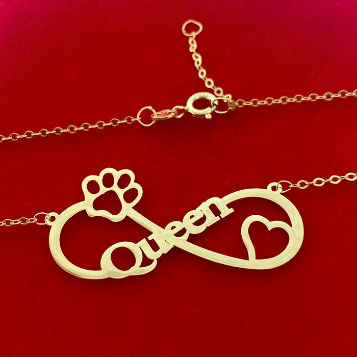 18K Real Gold Queen Necklace