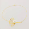 18K Real Gold Pearl Flower Bracelets