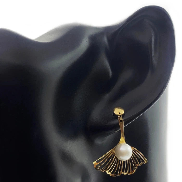 Pearl Flower Earrings