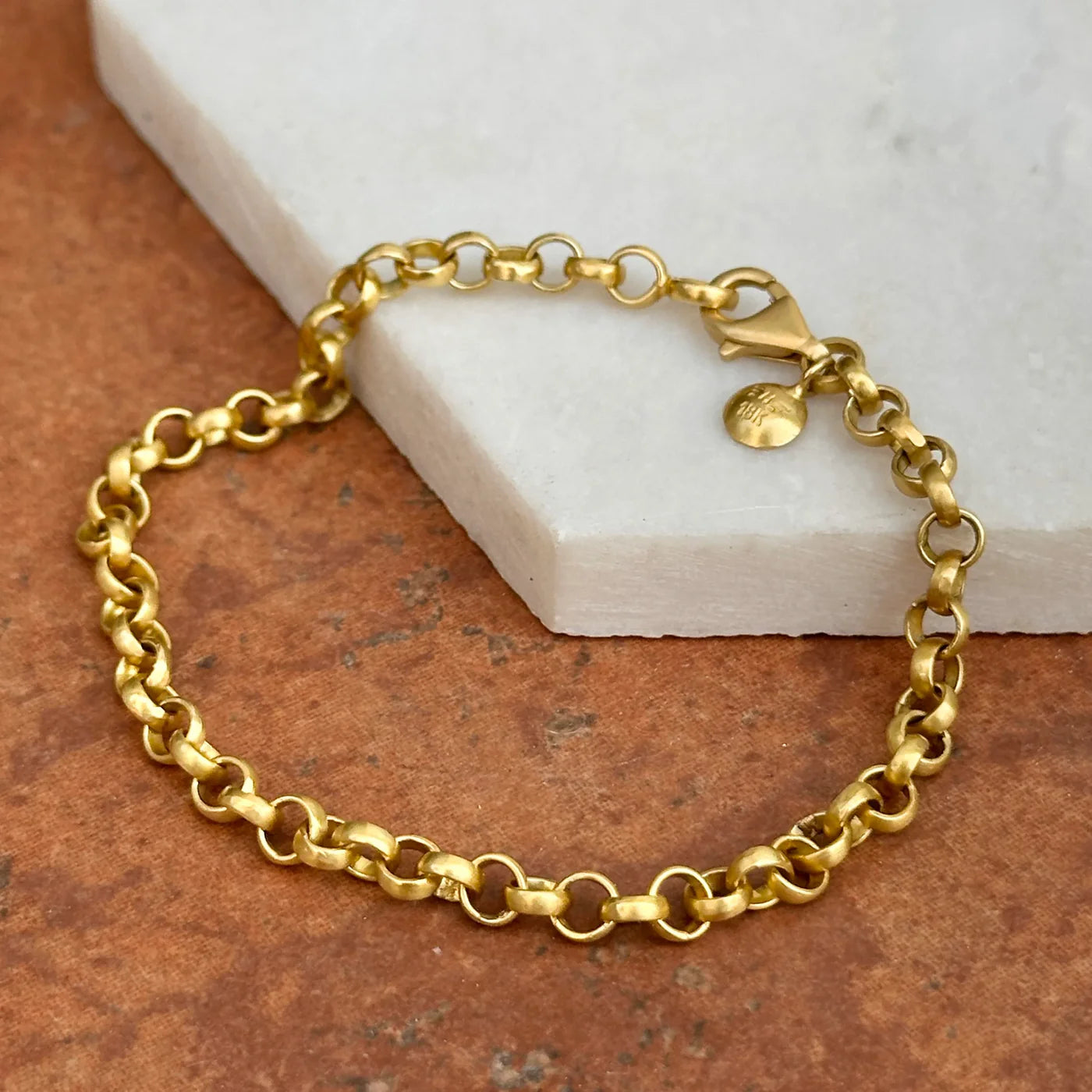 18k Gold Rolo Bracelet