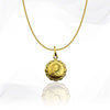18K Gold Mama Mary Necklace 1.10