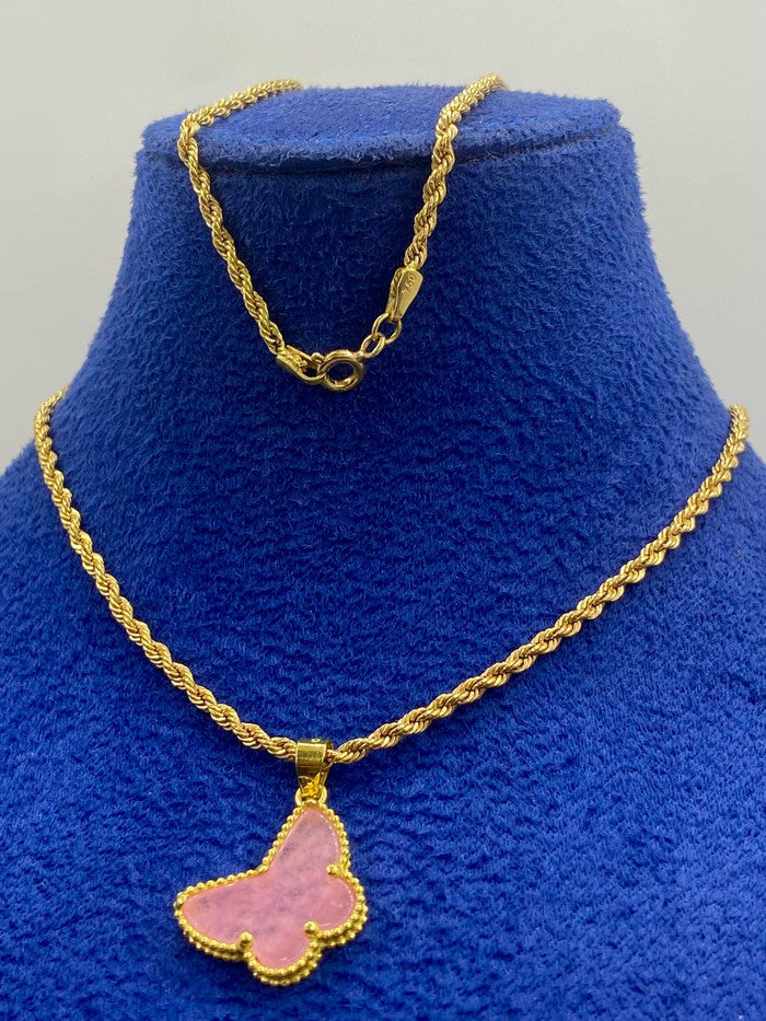 18K Real Gold Butterfly necklace - Embellish Gold