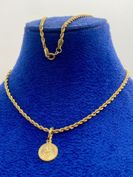 Jesus 18K Gold Necklace - Embellish Gold