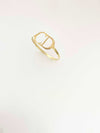 18K Real Gold CD Ring - Embellish Gold