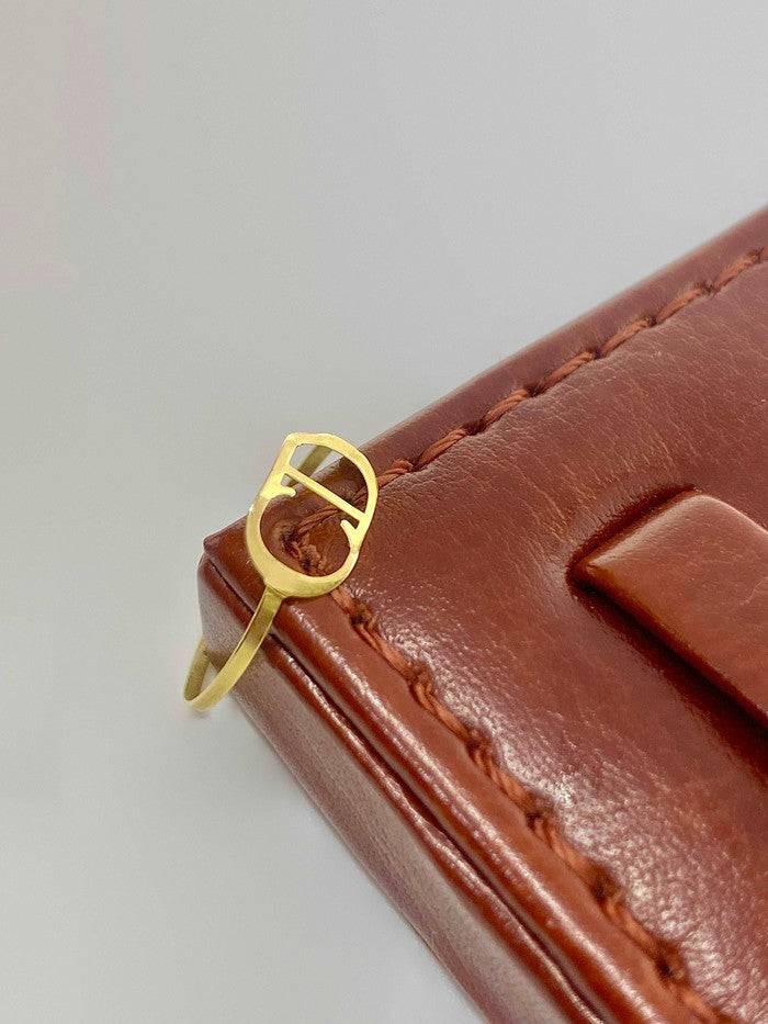 18K Real Gold CD Ring - Embellish Gold