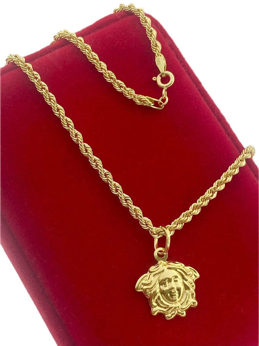 18k gold Inspired Design Of Medusa Necklace - Embellish Gold