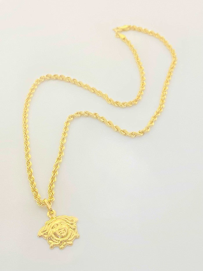 18k gold Inspired Design Of Medusa Necklace - Embellish Gold