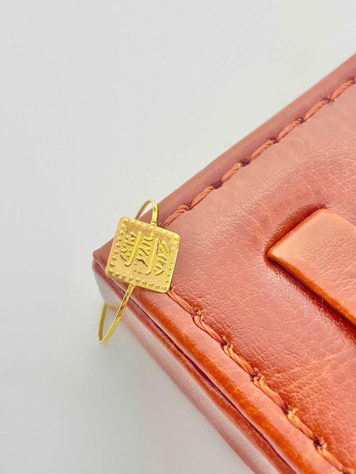 18K Real Gold Square ring - Embellish Gold