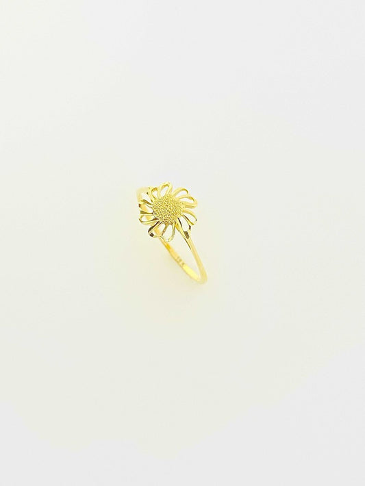 18k gold Flower ring - Embellish Gold
